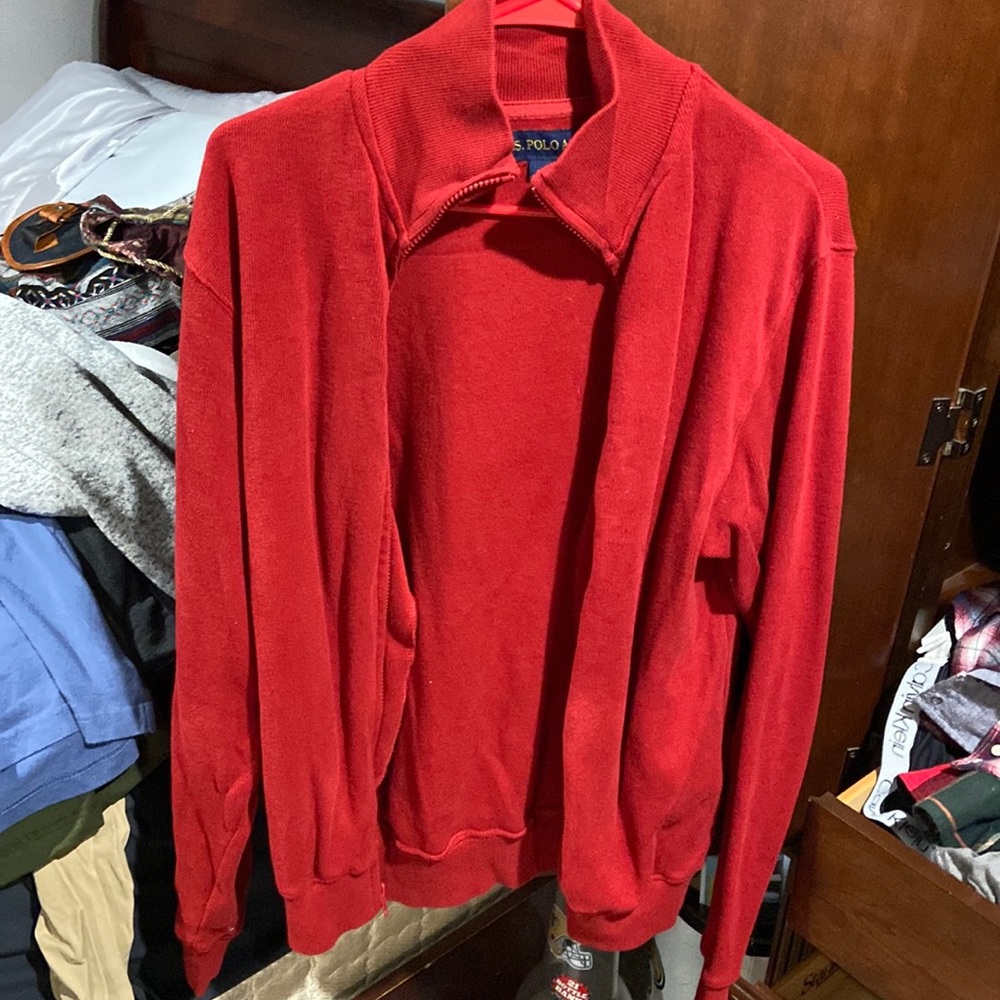 Red Polo Jacket